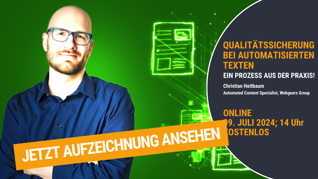 Qualitätssicherung bei automatisierten Texten – ein Praxisbeispiel